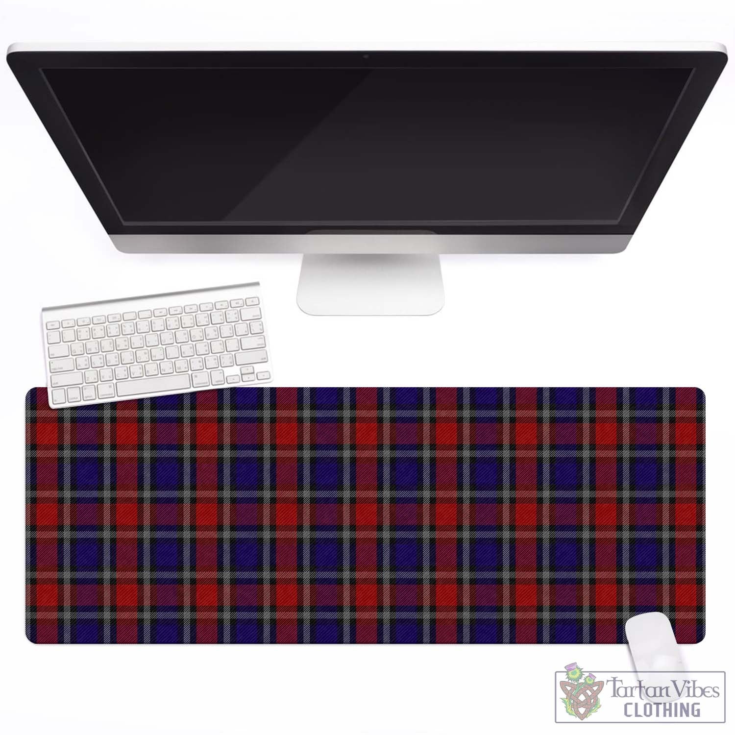 Tartan Vibes Clothing Clark Red Tartan Mouse Pad