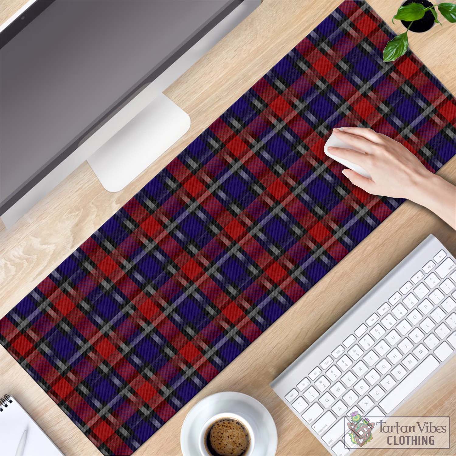 Tartan Vibes Clothing Clark Red Tartan Mouse Pad