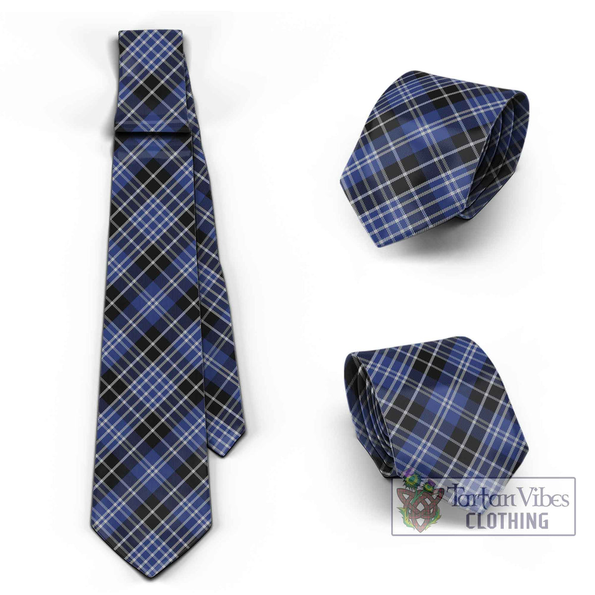 Clarke Tartan Classic Necktie Cross Style Necktie One Size - Tartan Vibes Clothing