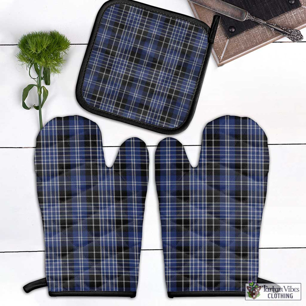 Clarke Tartan Combo Oven Mitt & Pot-Holder Black - Tartan Vibes Clothing