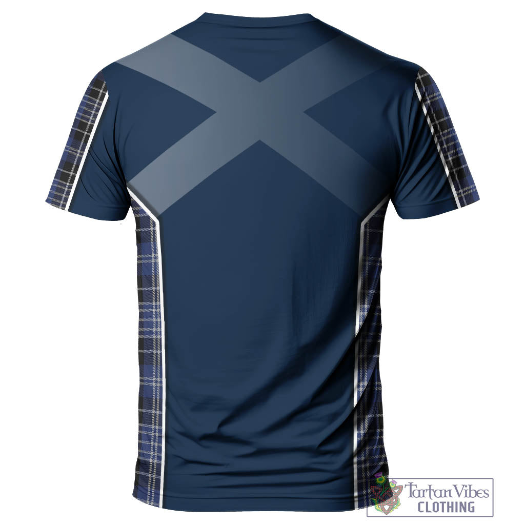 Tartan Vibes Clothing Clarke Tartan T-Shirt with Family Crest and Scottish Thistle Vibes Sport Style