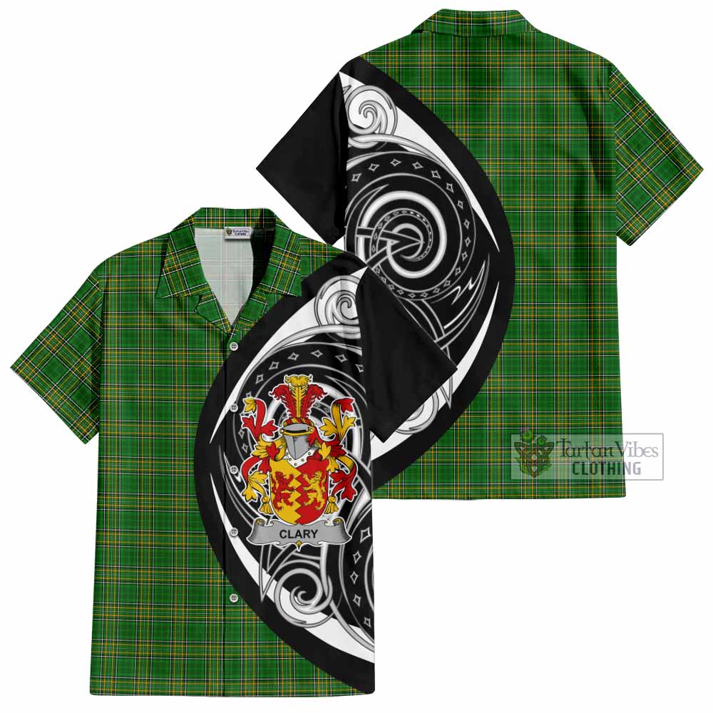 Clary Irish Clan Hawaiian Shirt Celtic Circle Style - Tartan Vibes Clothing