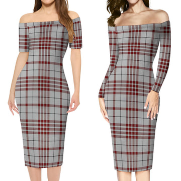 Clayton Tartan Off Shoulder Lady Dress