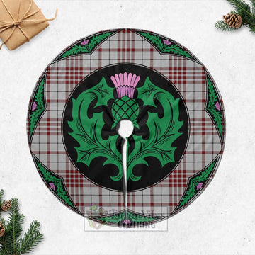 Clayton Tartan Christmas Tree Skirt Scottish Thistle Style