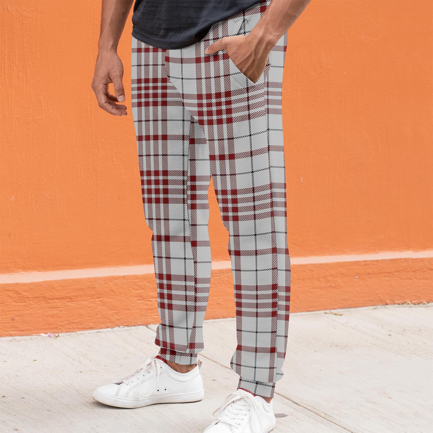 Clayton Tartan Joggers Pants S - Tartan Vibes Clothing