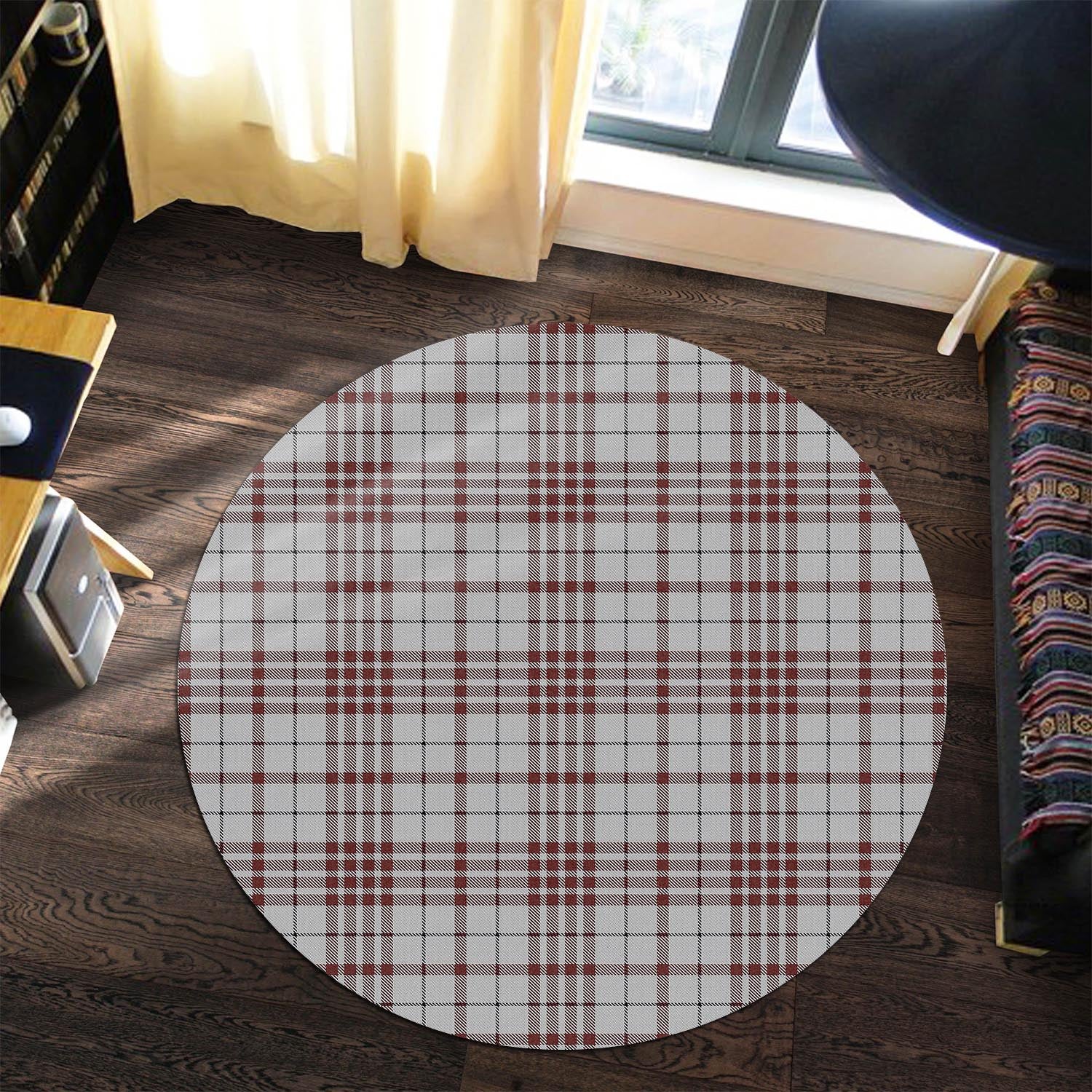 Clayton Tartan Round Rug - Tartanvibesclothing