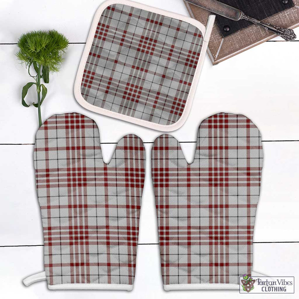 Clayton Tartan Combo Oven Mitt & Pot-Holder Combo 1 Oven Mitt & 1 Pot-Holder White - Tartan Vibes Clothing