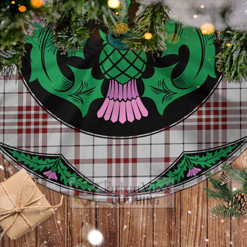 Clayton Tartan Christmas Tree Skirt Scottish Thistle Style