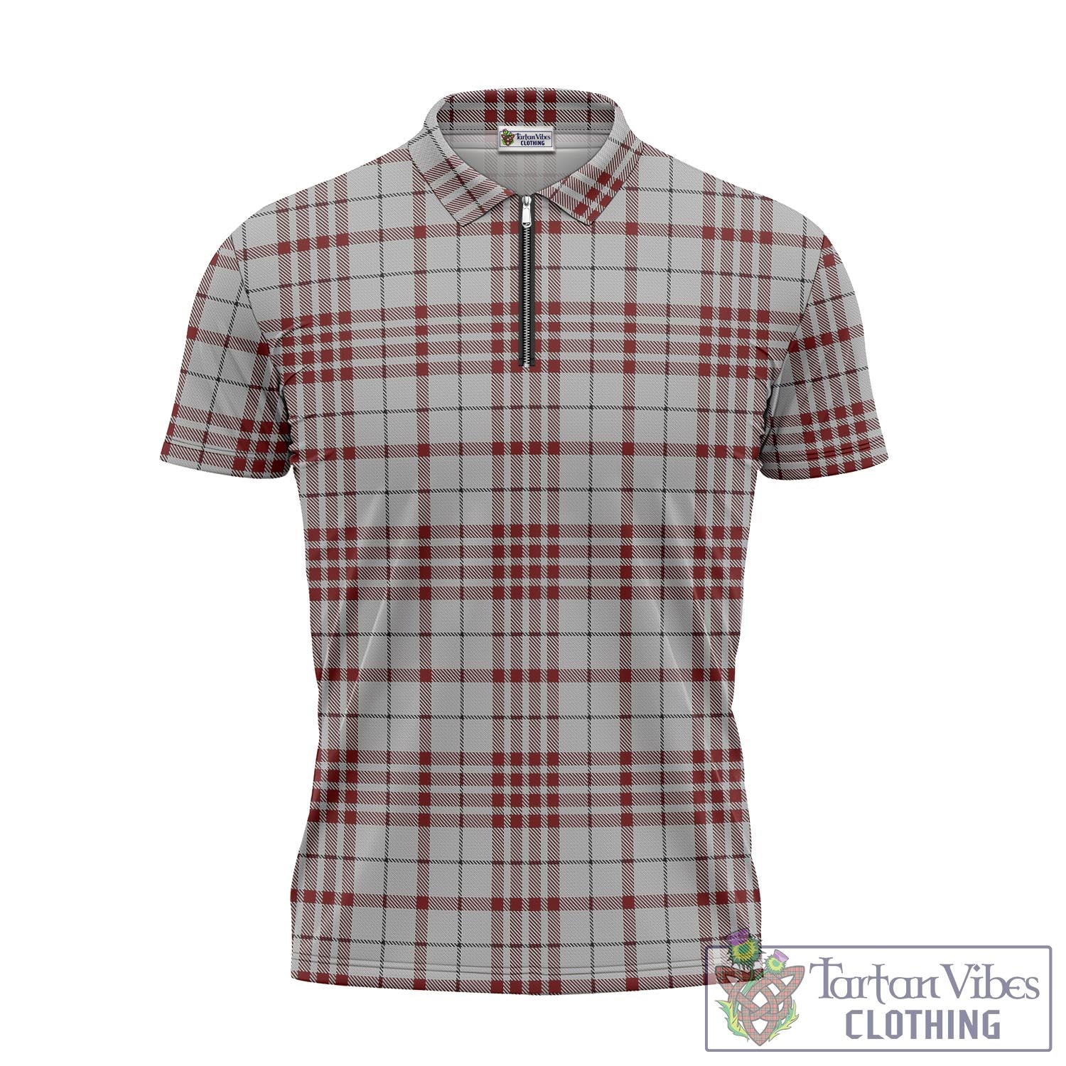 Tartan Vibes Clothing Clayton Tartan Zipper Polo Shirt