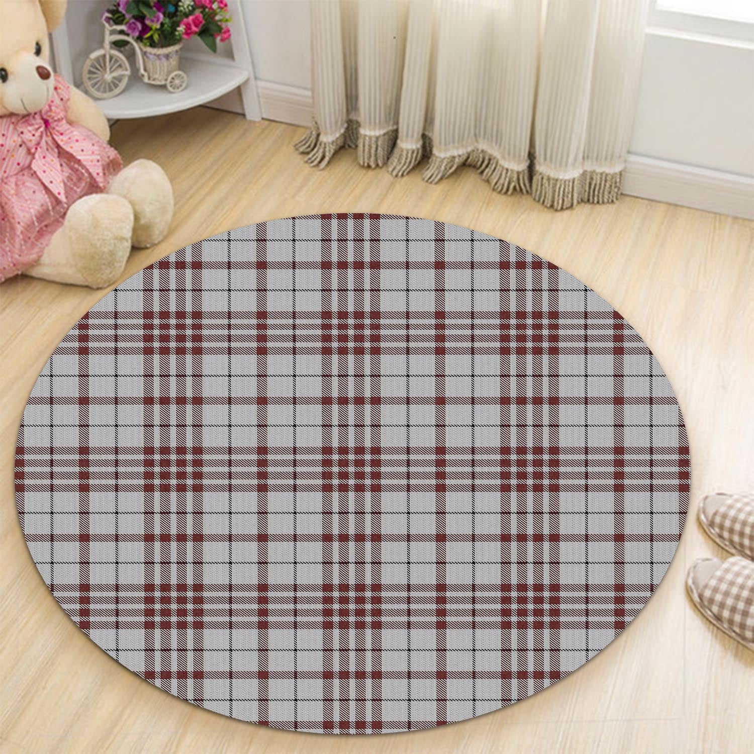 Clayton Tartan Round Rug - Tartanvibesclothing