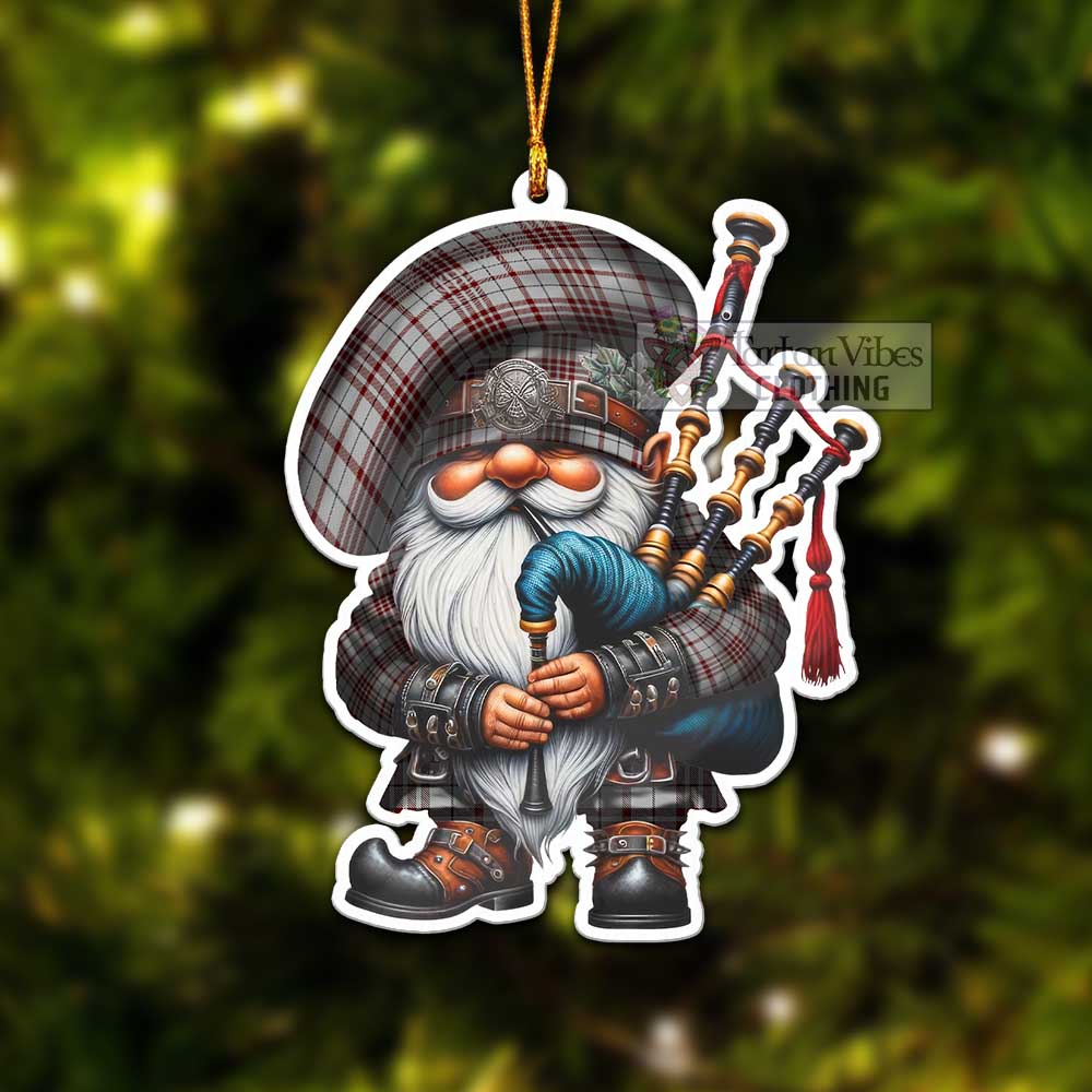 Tartan Vibes Clothing Clayton Tartan Badpiper Gnome Christmas Ornament