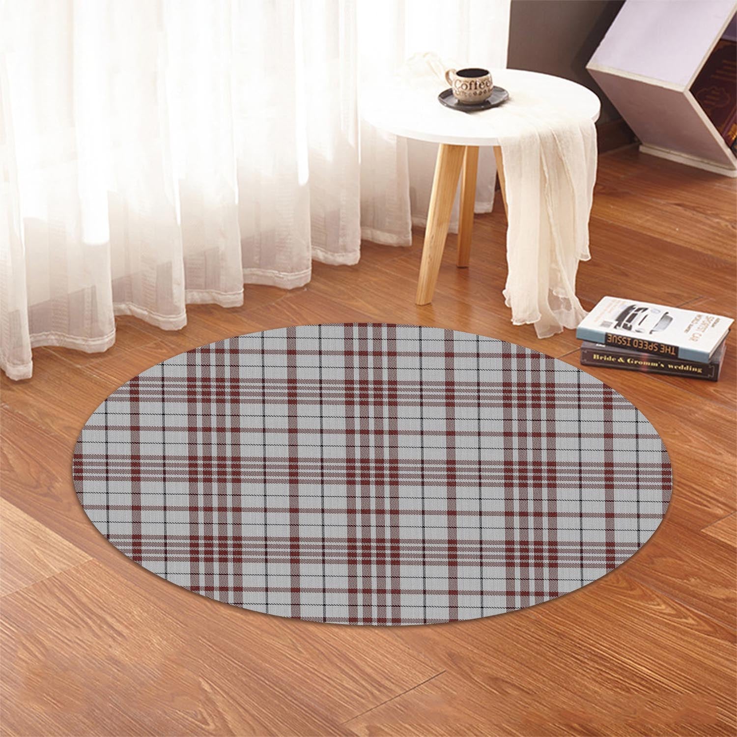 Clayton Tartan Round Rug - Tartanvibesclothing