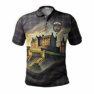 Clelland Tartan Family Crest Polo Shirt with Scottish Ancient Castle Style Kid - Tartan Vibes Clothing