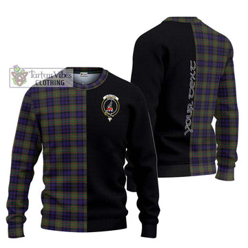 Clelland Tartan Ugly Sweater with Family Crest and Half Of Me Style