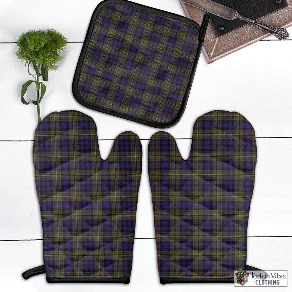 Clelland Tartan Combo Oven Mitt & Pot-Holder Black - Tartan Vibes Clothing