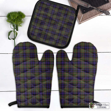 Clelland Tartan Combo Oven Mitt & Pot-Holder Black - Tartan Vibes Clothing