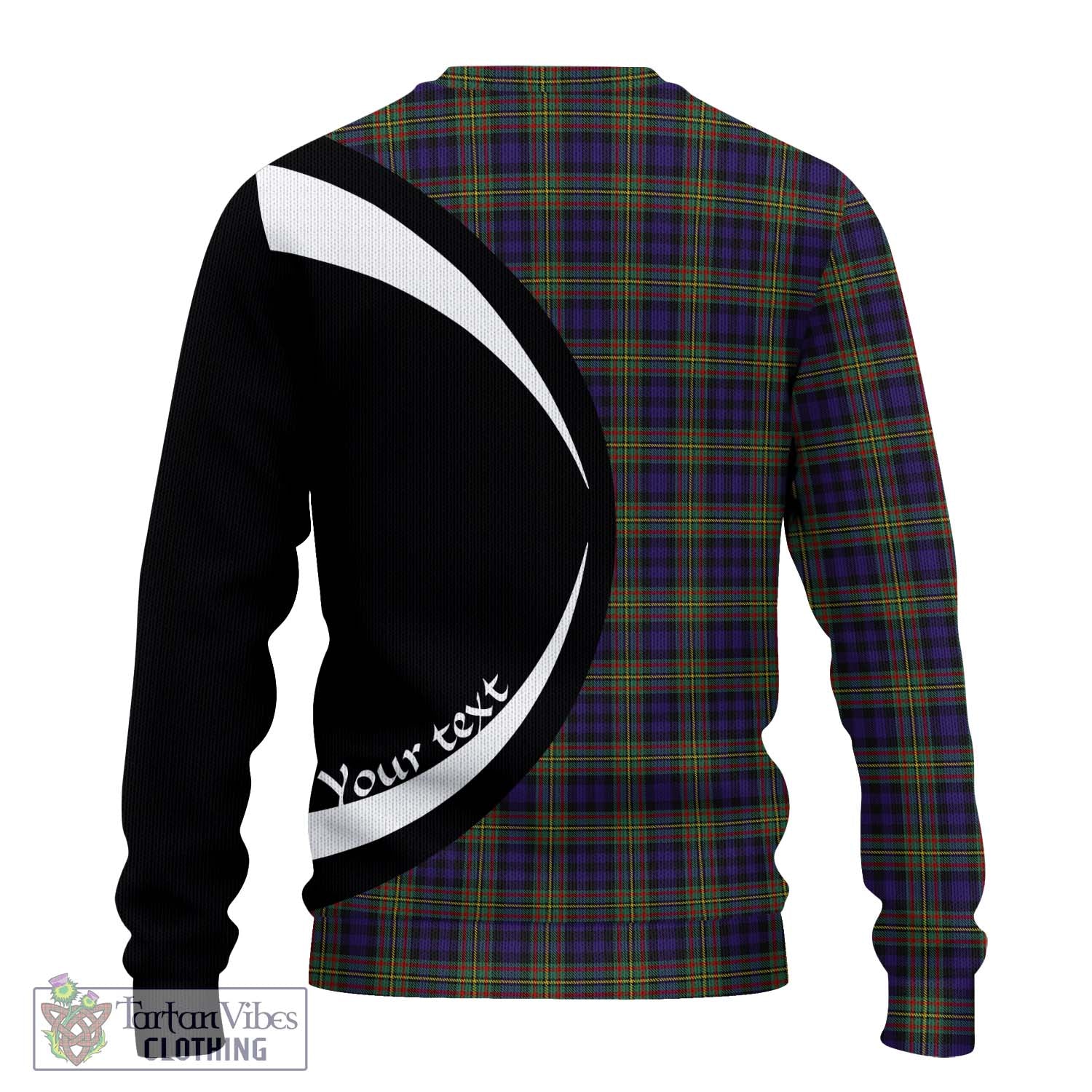 Clelland Tartan Ugly Sweater with Family Crest Circle Style - Tartan Vibes Clothing