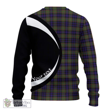 Clelland Tartan Ugly Sweater with Family Crest Circle Style