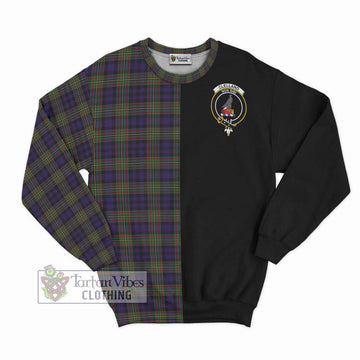 Clelland Tartan Sweatshirt with Family Crest and Half Of Me Style