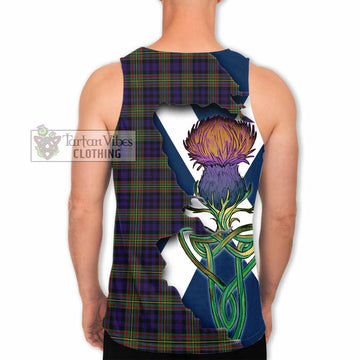 Clelland Tartan Family Crest Men's Tank Top Scottish Thistle Celtic Inspired - Tartan Vibes Clothing