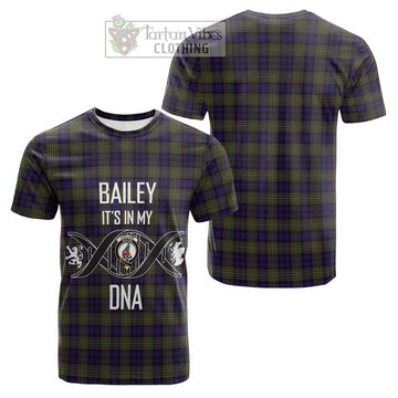 Clelland Tartan Cotton T-shirt with Family Crest DNA In Me Style