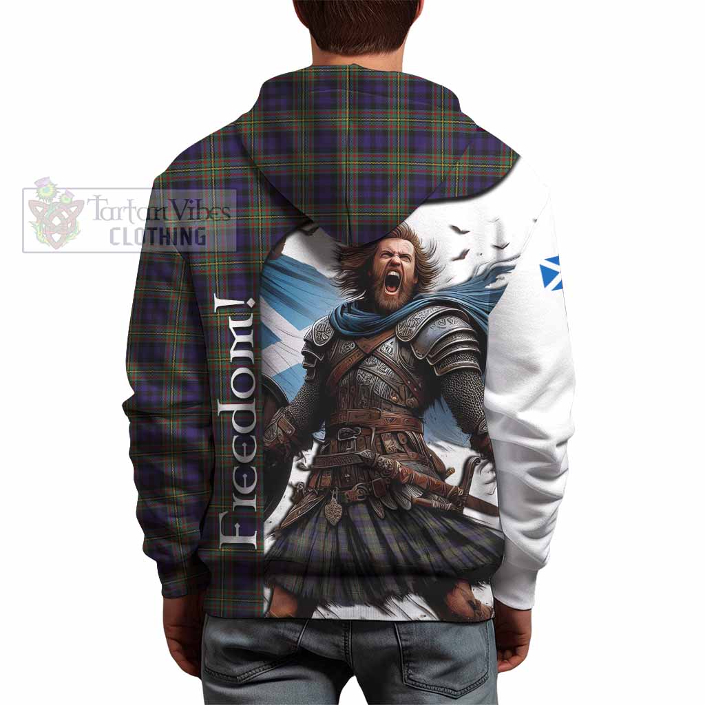 Tartan Vibes Clothing Clelland Crest Tartan Hoodie Inspired by the Freedom of Scottish Warrior