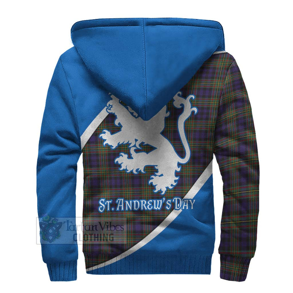 Tartan Vibes Clothing Clelland Family Crest Tartan Sherpa Hoodie Celebrate Saint Andrew's Day in Style