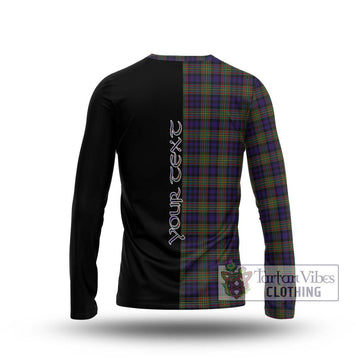 Clelland Tartan Long Sleeve T-Shirt with Family Crest and Half Of Me Style - Tartan Vibes Clothing