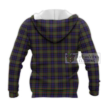 Clelland Tartan Knitted Hoodie with Family Crest DNA In Me Style