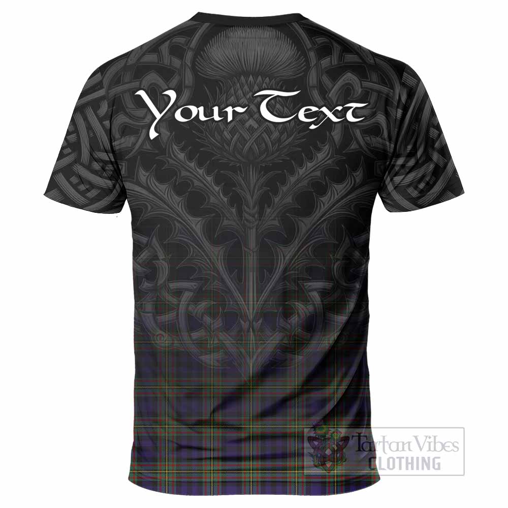 Tartan Vibes Clothing Clelland Tartan T-Shirt with Family Crest Celtic Thistle Vibes