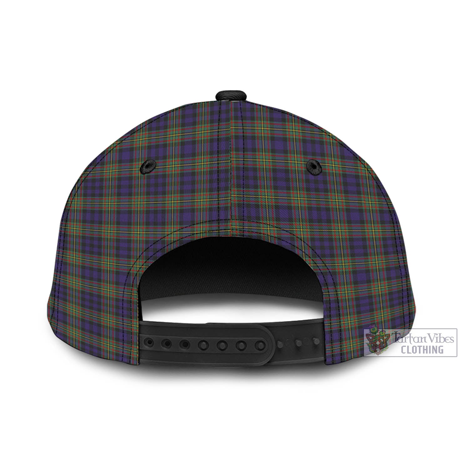 Tartan Vibes Clothing Clelland Tartan Classic Cap with Family Crest In Me Style