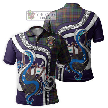 Clelland Tartan Polo Shirt with Epic Bagpipe Style