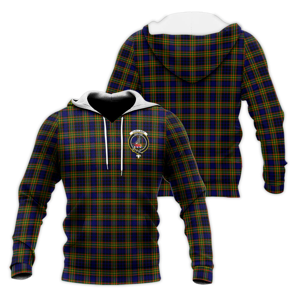 clelland-modern-tartan-knitted-hoodie-with-family-crest