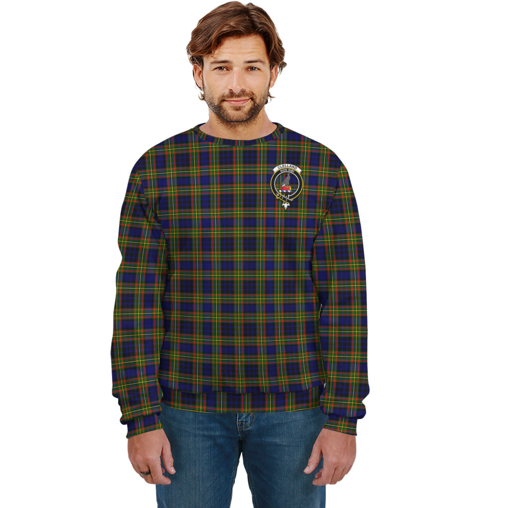 clelland-modern-tartan-sweatshirt-with-family-crest