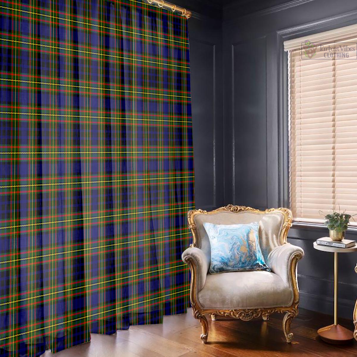 Clelland Modern Tartan Window Curtain