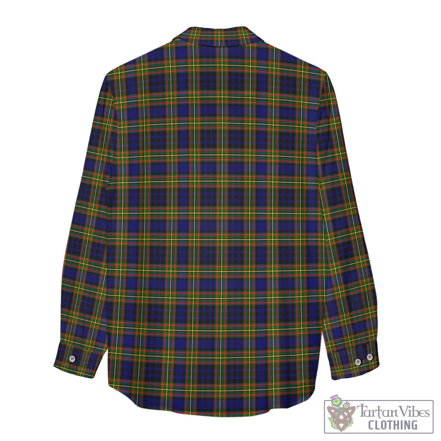 Tartan Vibes Clothing Clelland Modern Tartan Womens Casual Shirt with Family Crest