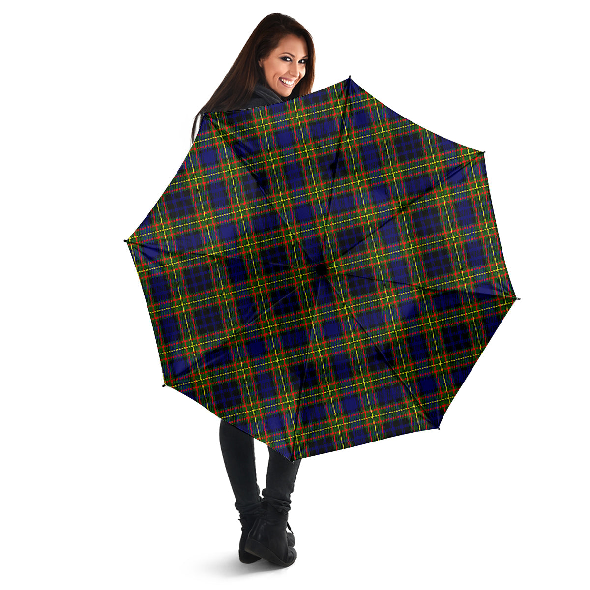 Clelland Modern Tartan Umbrella - Tartanvibesclothing