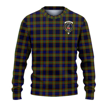 Clelland Modern Tartan Ugly Sweater with Family Crest