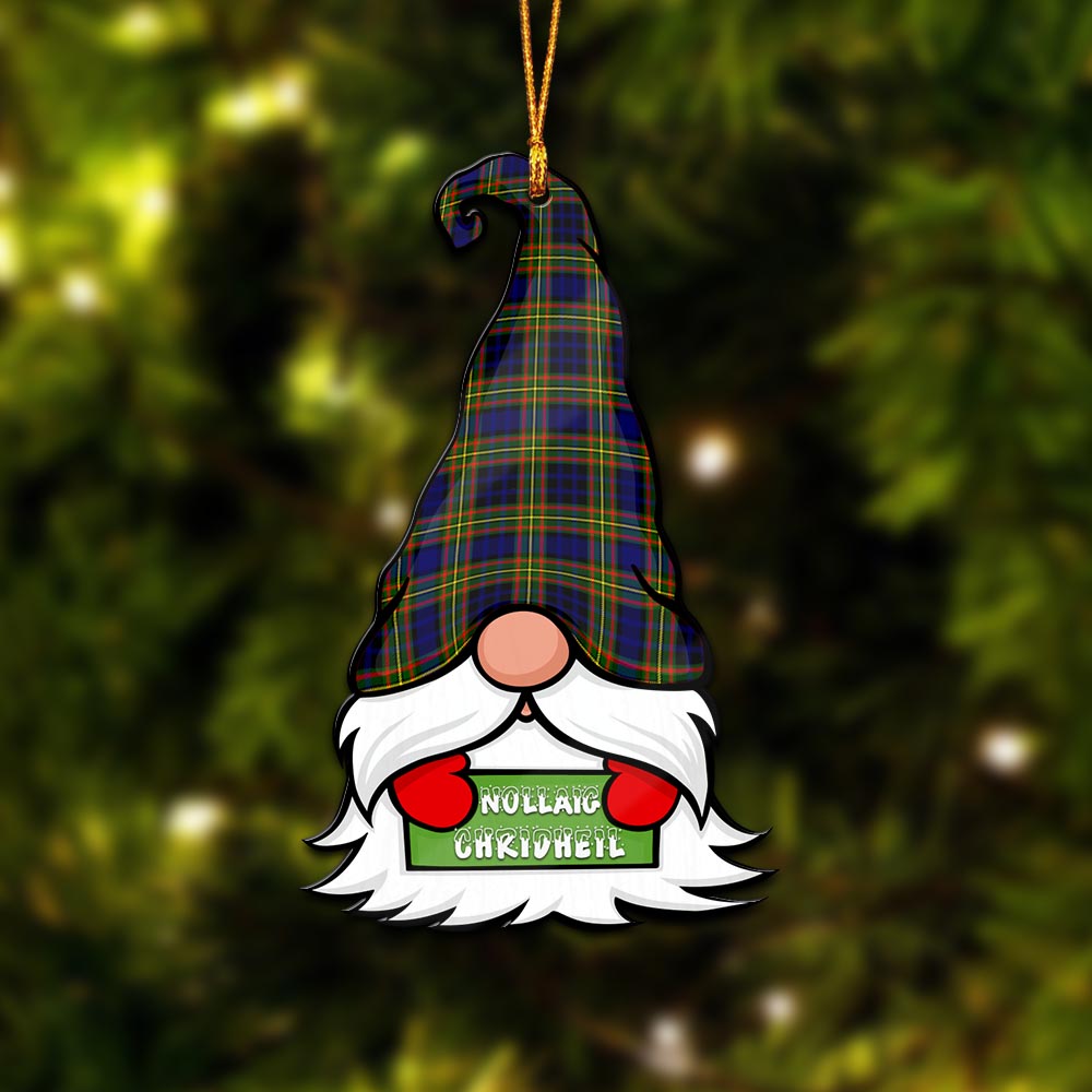 Clelland Modern Gnome Christmas Ornament with His Tartan Christmas Hat - Tartan Vibes Clothing