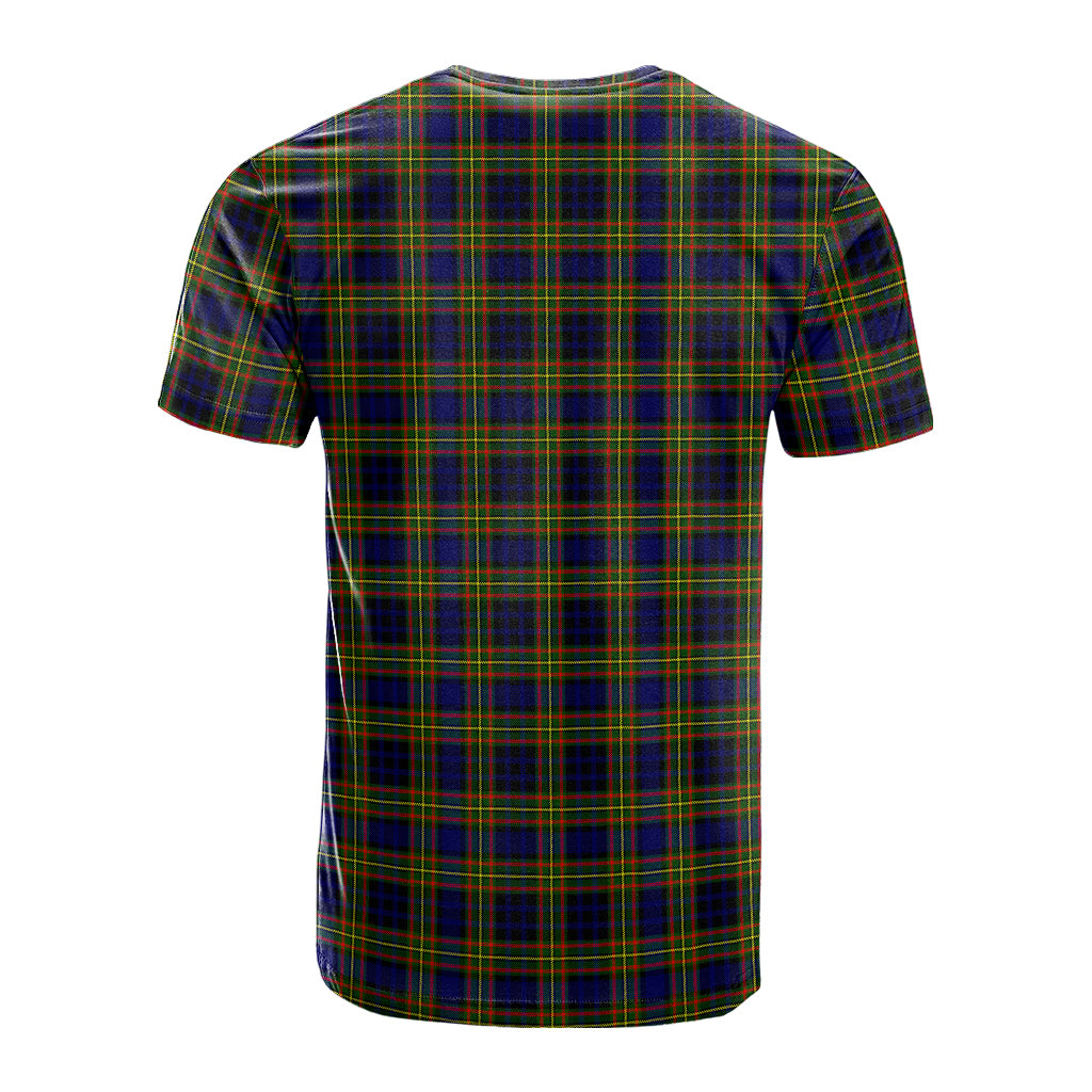 Clelland Modern Tartan T-Shirt with Family Crest - Tartan Vibes Clothing