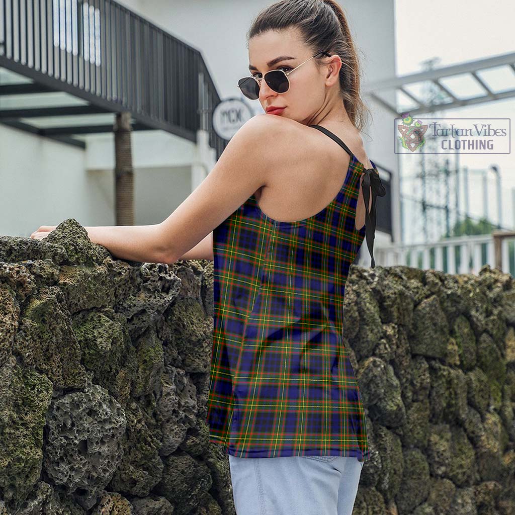 Tartan Vibes Clothing Clelland Modern Tartan Loose Halter Neck Camisole