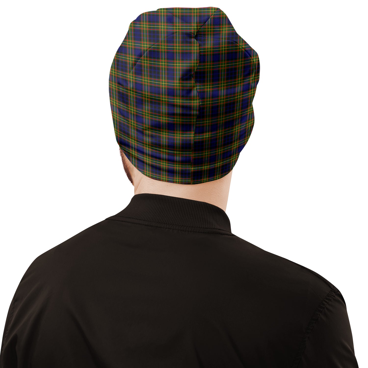 clelland-modern-tartan-beanies-hat-with-family-crest