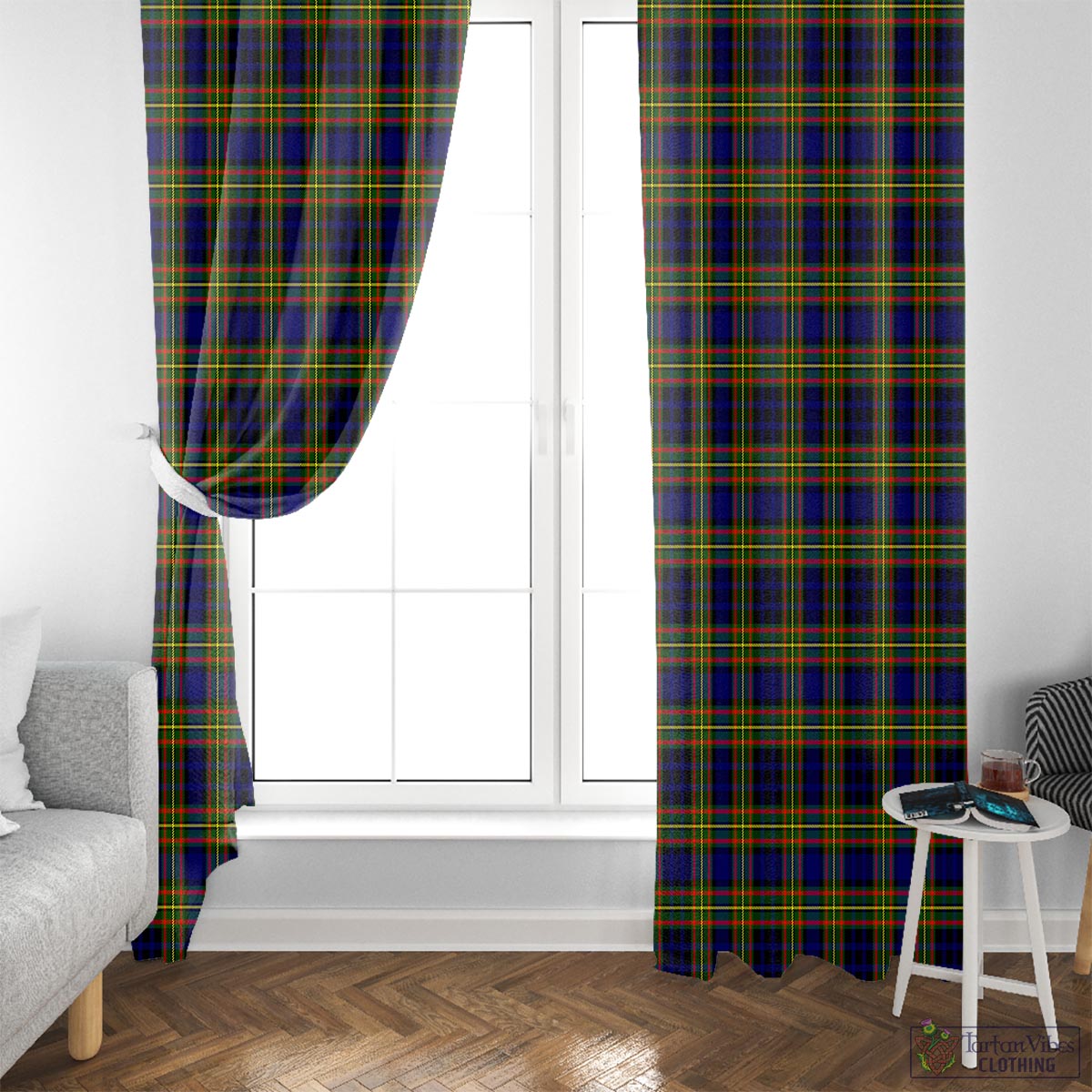 Clelland Modern Tartan Window Curtain