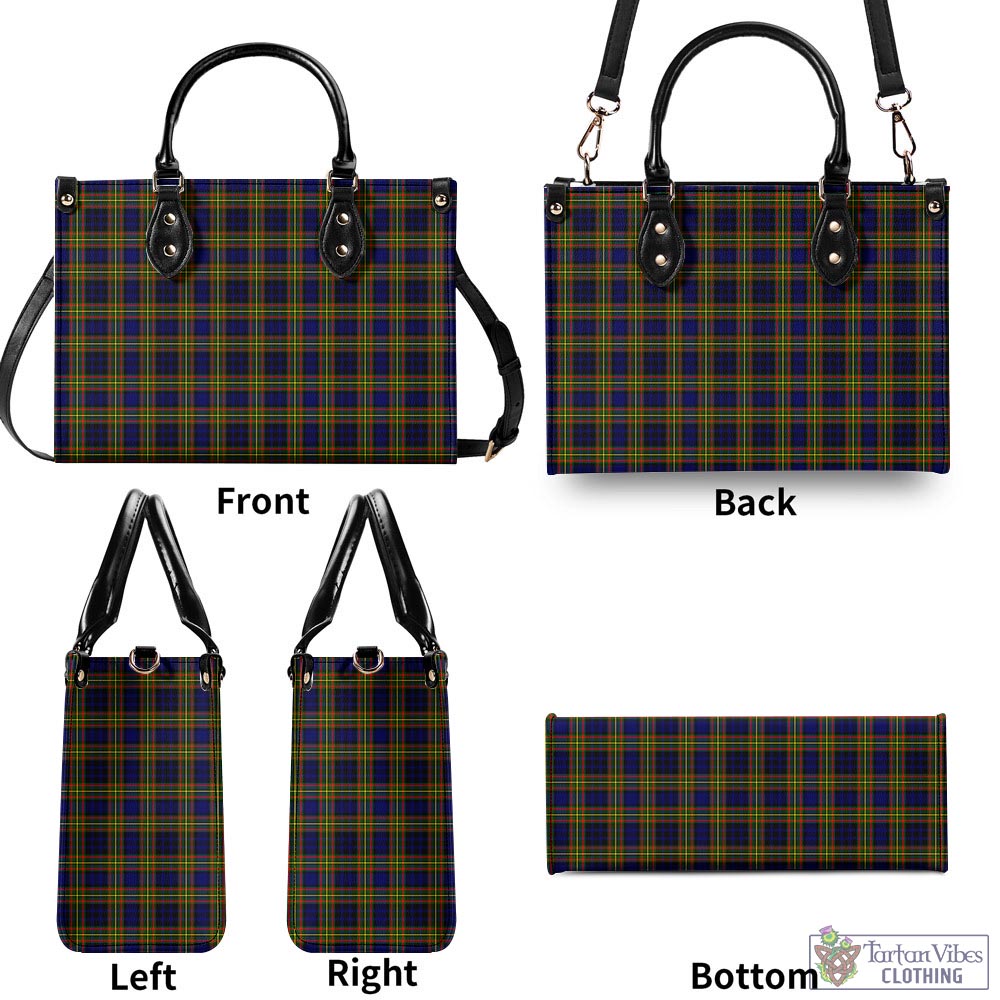 Tartan Vibes Clothing Clelland Modern Tartan Luxury Leather Handbags