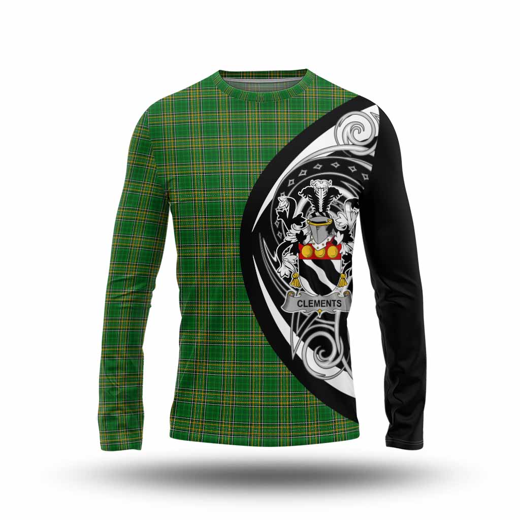 Clements Irish Clan Long Sleeve T-Shirt Celtic Circle Style Unisex - Tartan Vibes Clothing