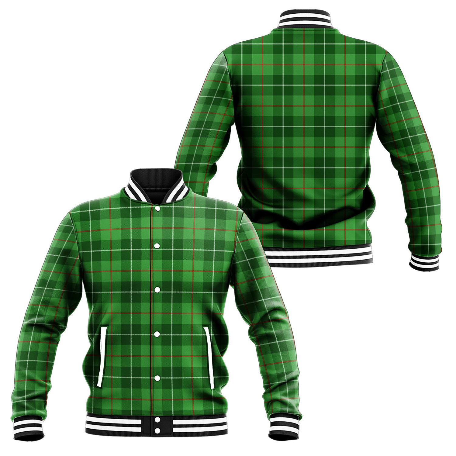 Clephane (Clephan) Tartan Baseball Jacket Unisex - Tartan Vibes Clothing