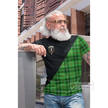 Clephane (Clephan) Tartan Cotton T-shirt with Family Crest and Military Logo Style Men's Shirt - Tartan Vibes Clothing