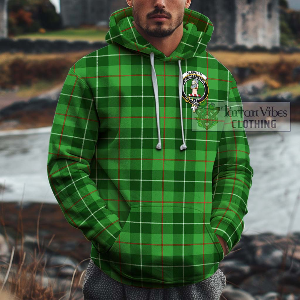 Clephane (Clephan) Tartan Cotton Hoodie with Family Crest Pullover Hoodie XS - Tartan Vibes Clothing