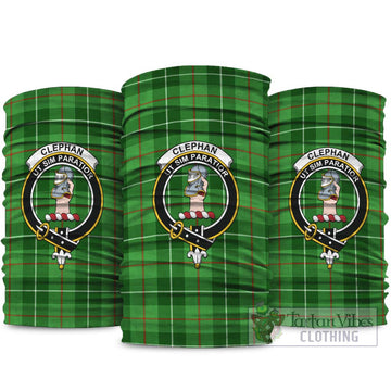 Clephane (Clephan) Tartan Neck Gaiters, Tartan Bandanas, Tartan Head Band with Family Crest