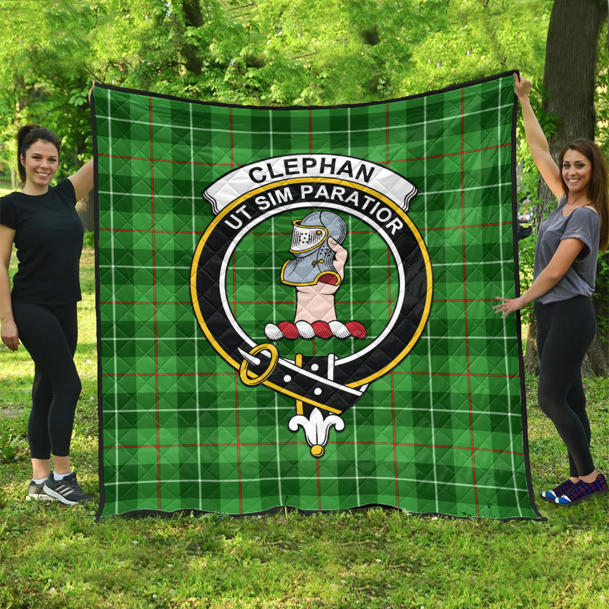 clephan-tartan-quilt-with-family-crest